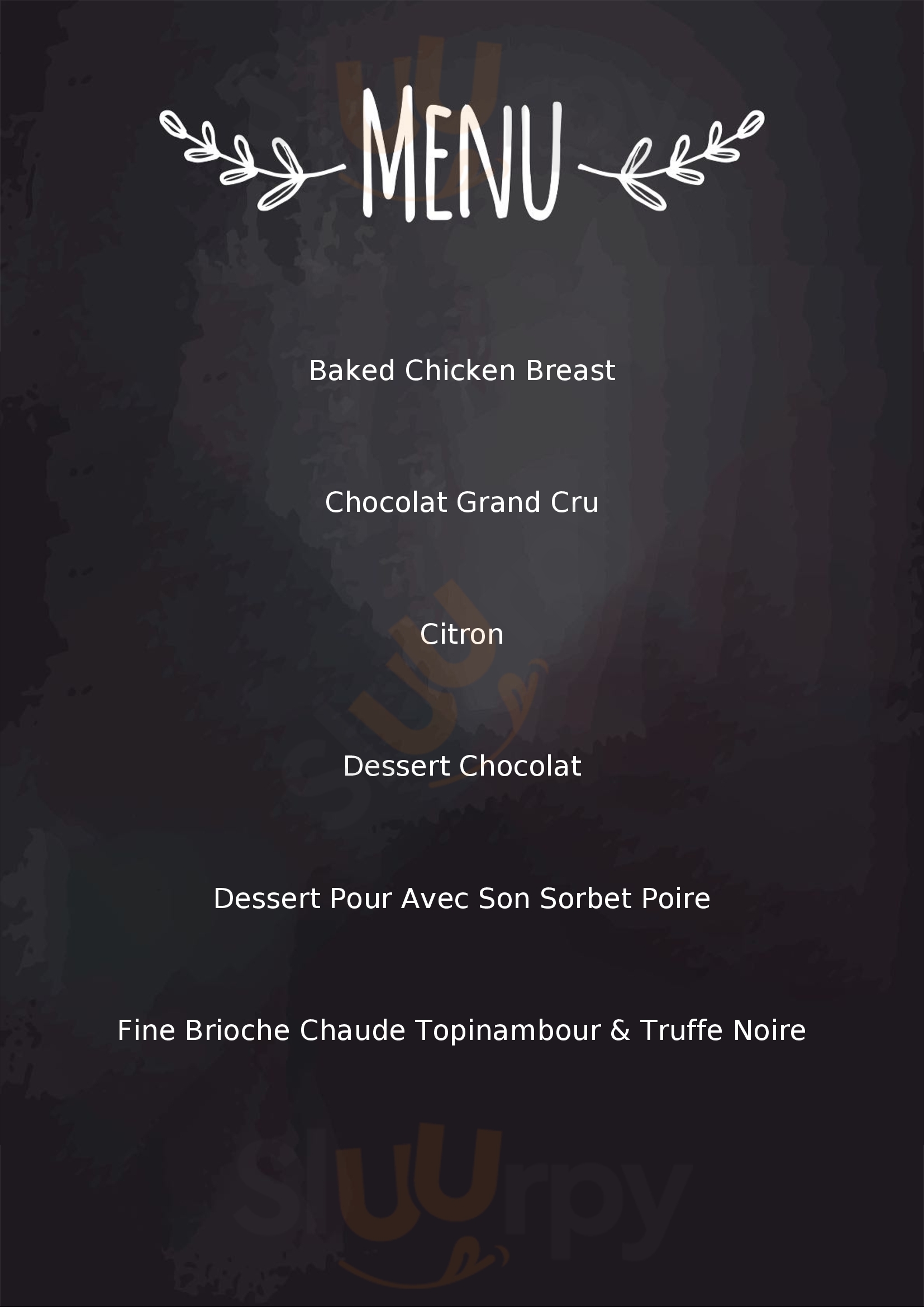 Origins Restaurant Paris Menu - 1