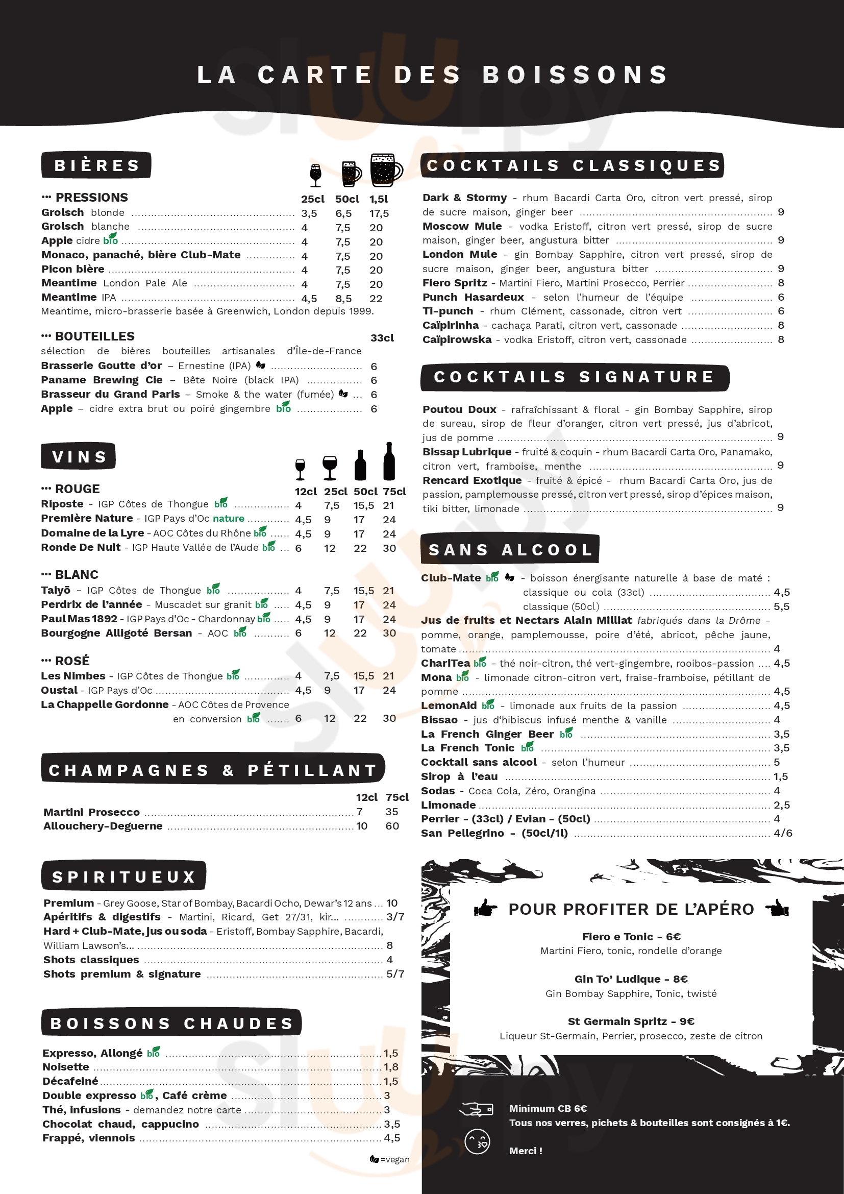 La Cantine De Léon Paris Menu - 1