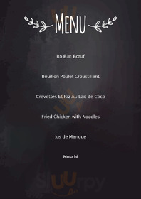 Au Bonheur menu