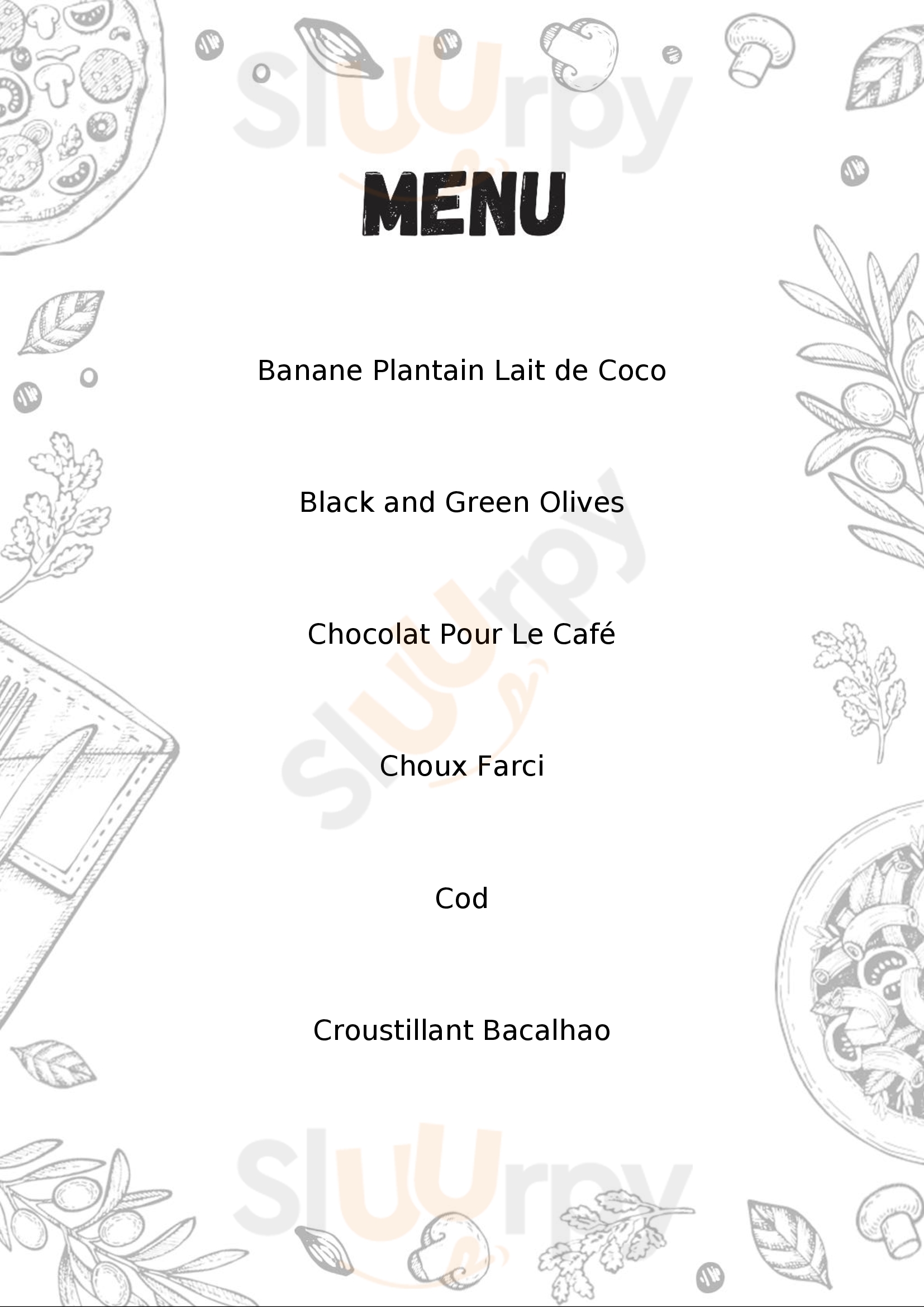 Persil Paris Menu - 1