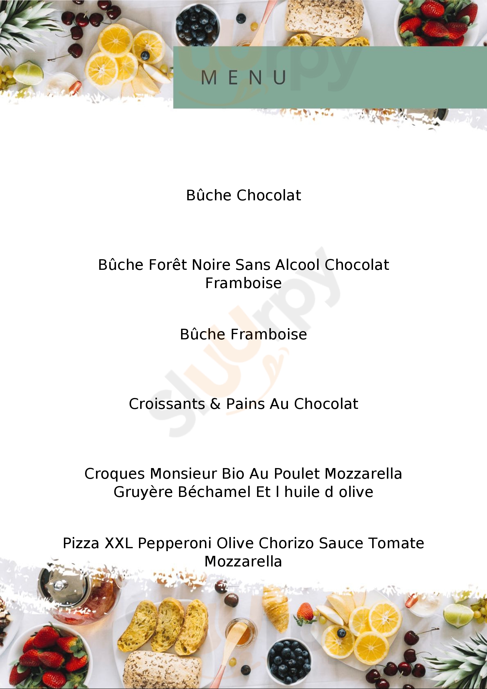 Café Marie Blachère Le Havre Menu - 1