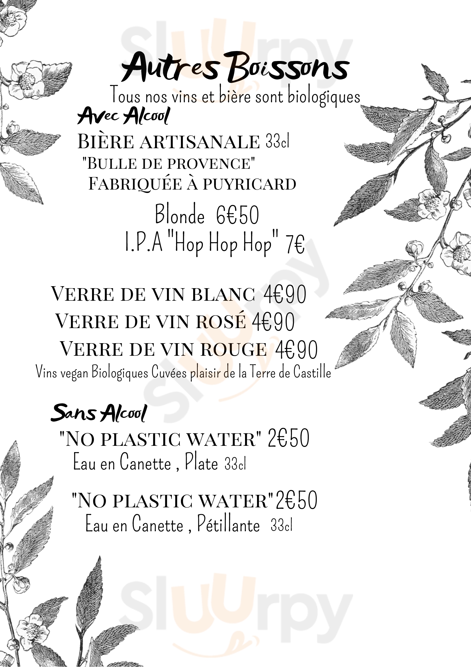 La Plume Végétale Aix-en-Provence Menu - 1