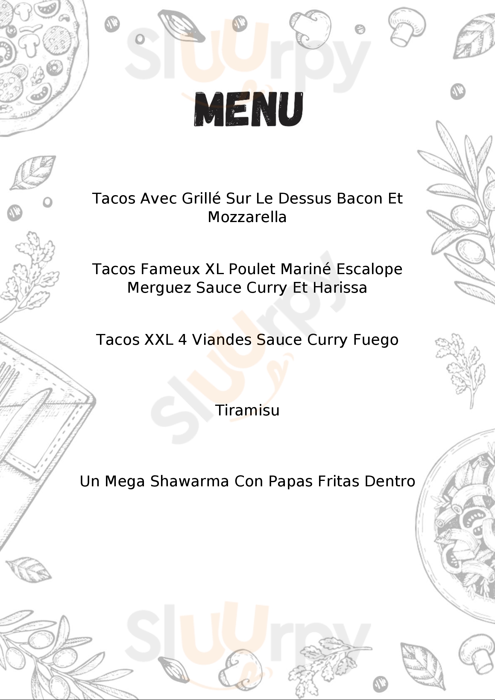 O'tacos Limoges Menu - 1