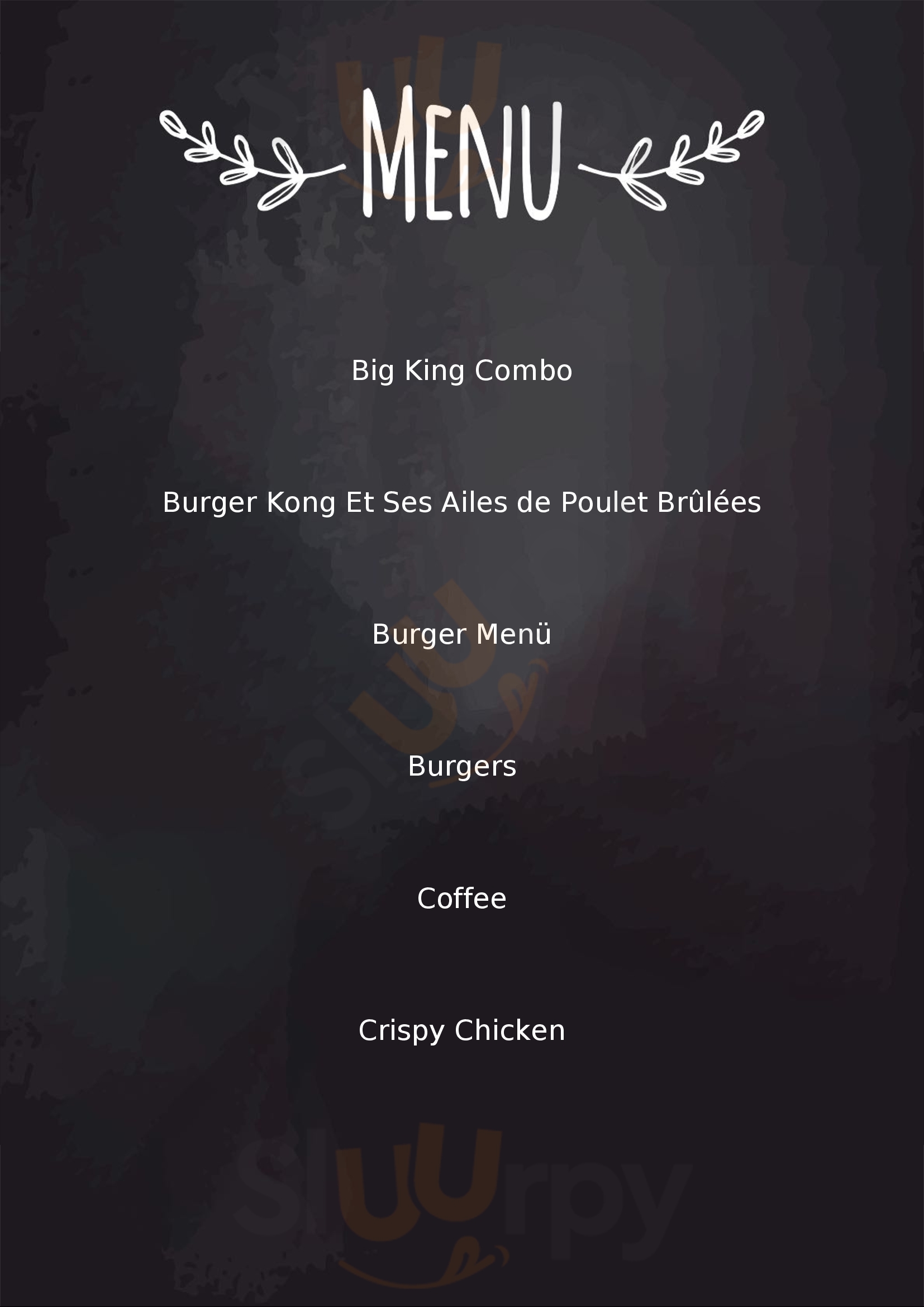 Burger King Perpignan Menu - 1
