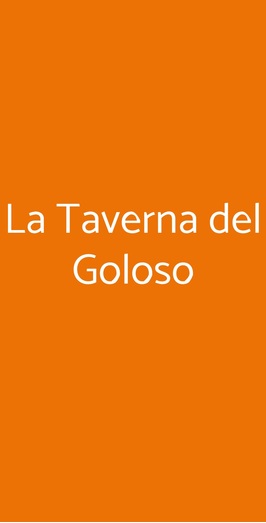 La Taverna Del Goloso, Mozzate