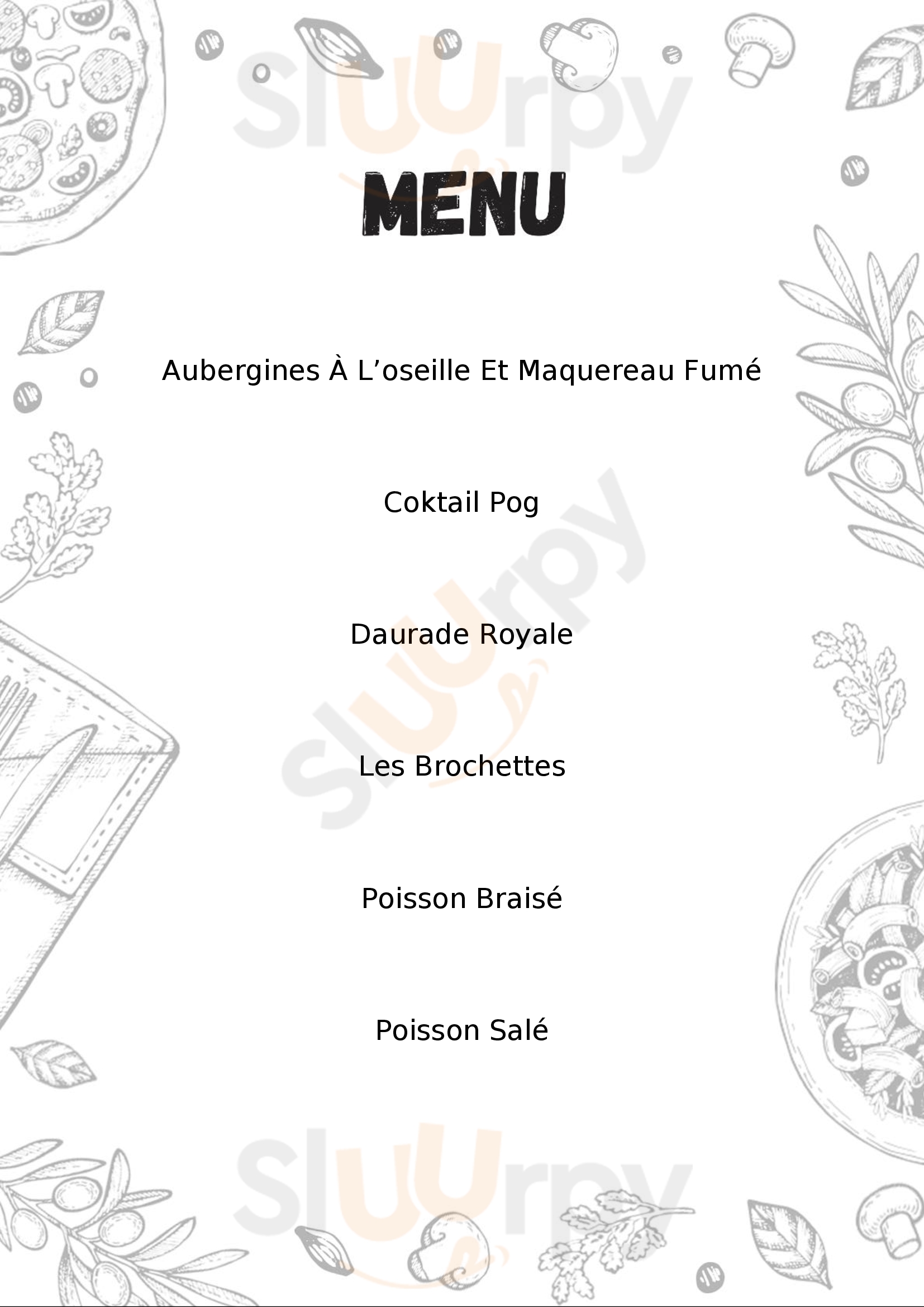 Moudiba's Taste Paris Menu - 1