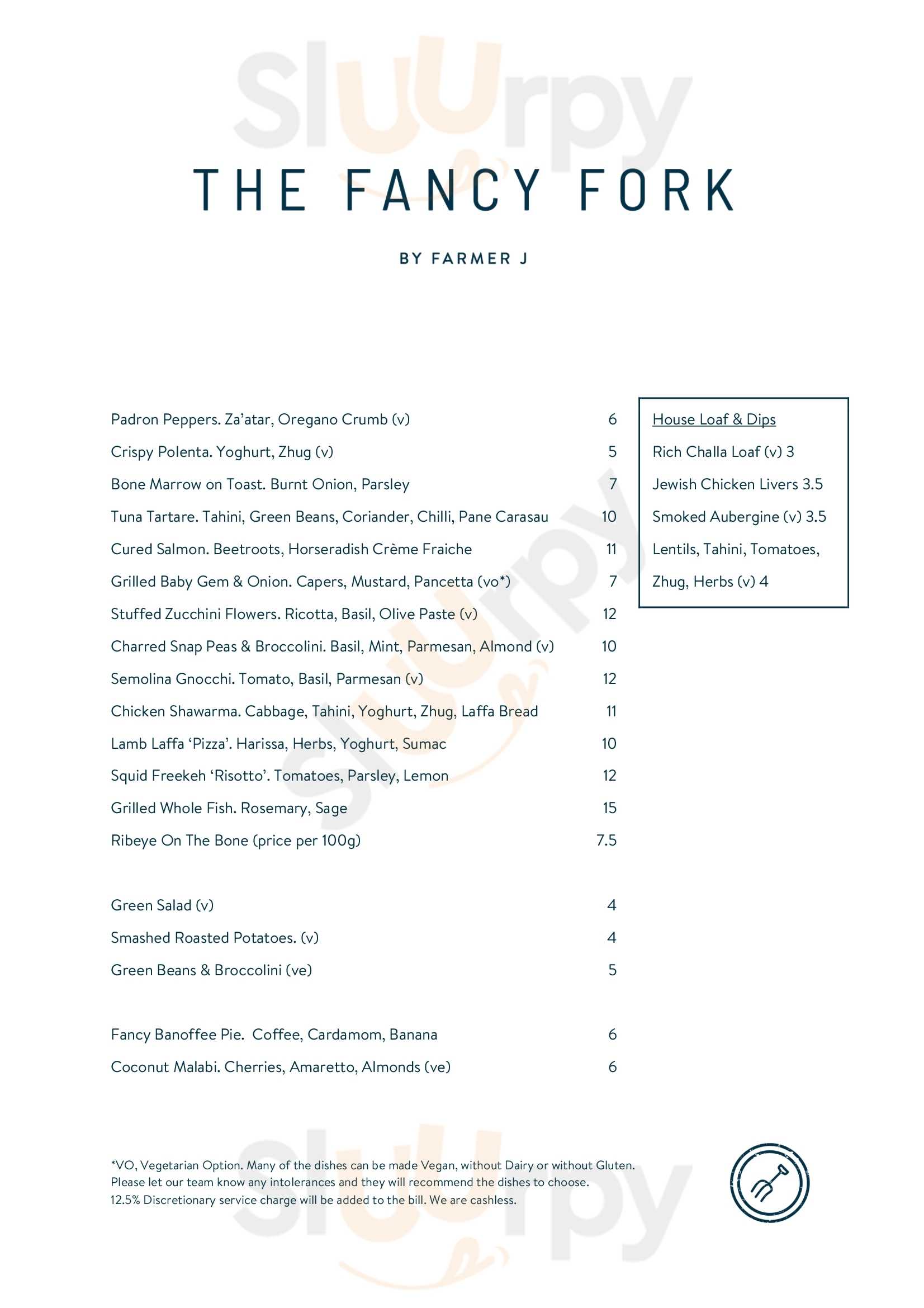 The Fancy Fork London Menu - 1