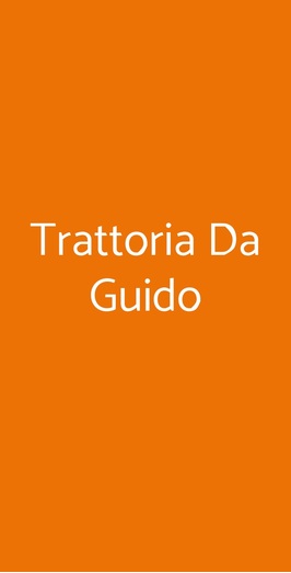 Trattoria Da Guido, Alzate Brianza