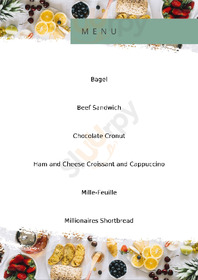 Patisserie Mark Bennett - The Bakehouse menu