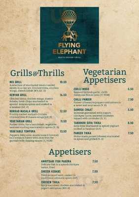 The Flying Elephant, Solihull - Restaurant Menu, Reviews and Prices