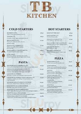 Tower Bridge Kitchen menu