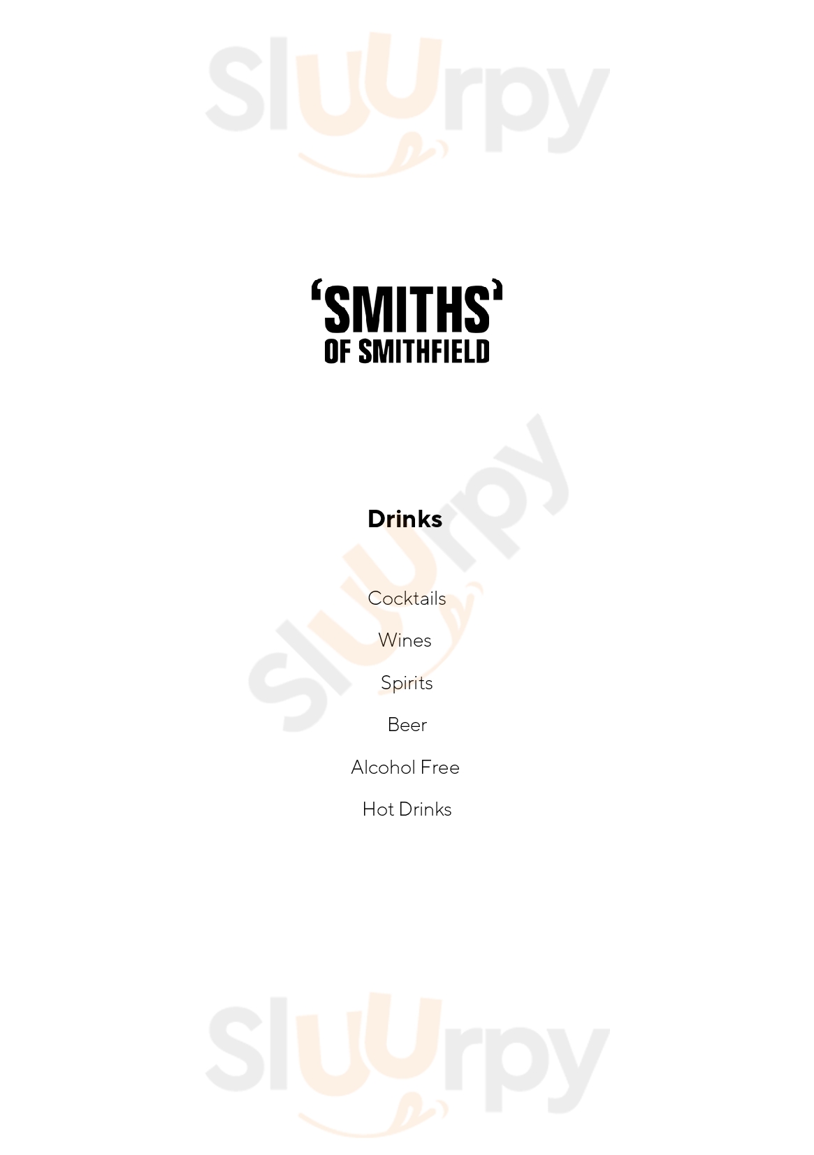The Grill At Smiths Of Smithfield London Menu - 1