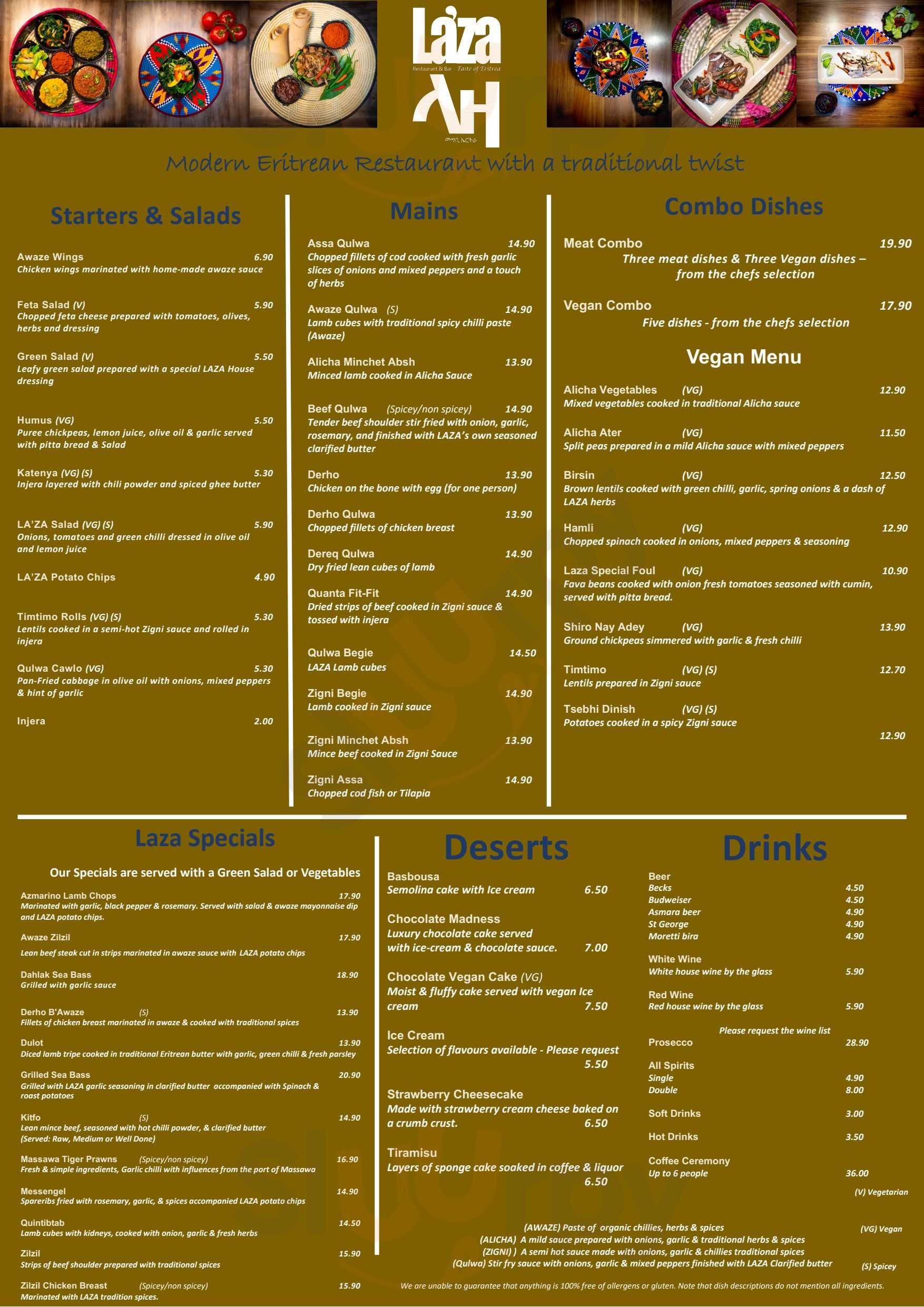 Laza London Menu - 1