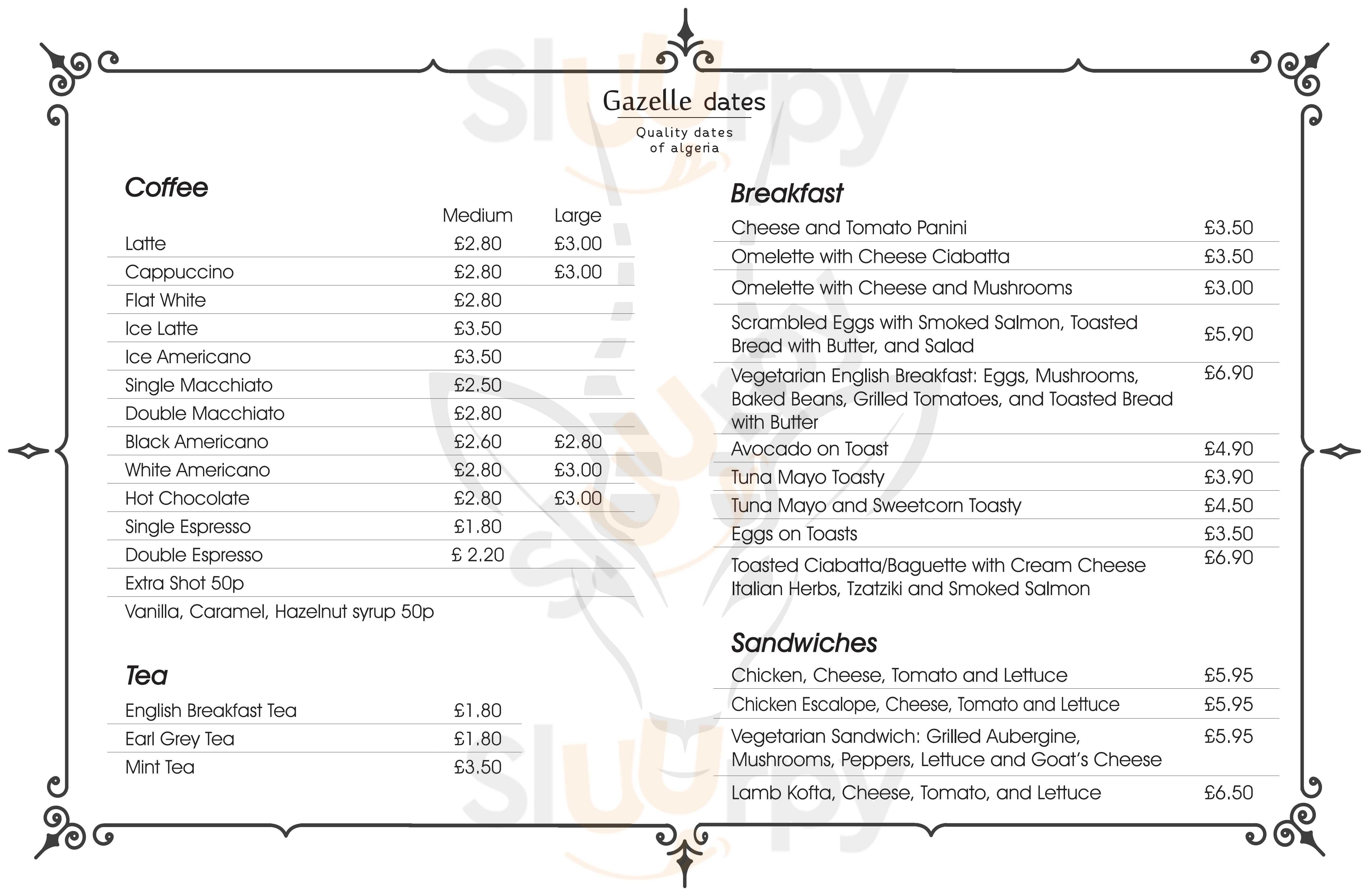 Main Menu - Gazelle Dates