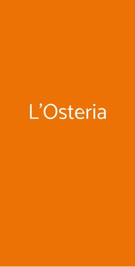 L'osteria, Porlezza