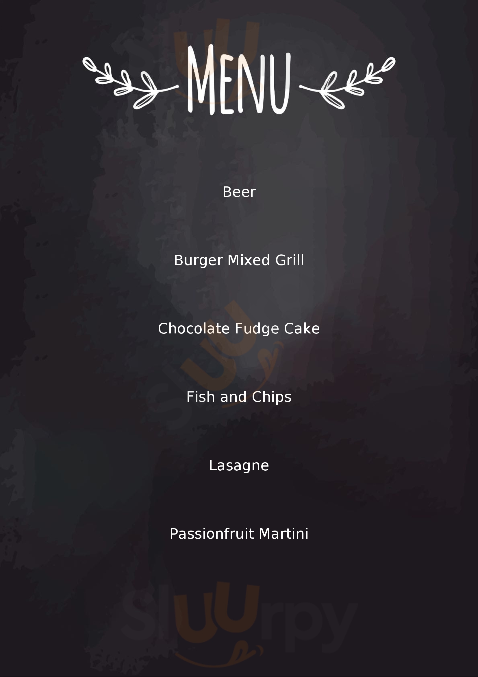 Weavers Whistle Northwich Menu - 1