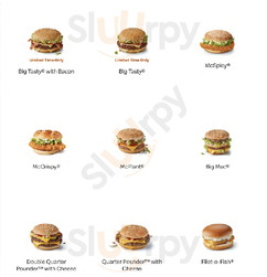 Mcdonald's menu