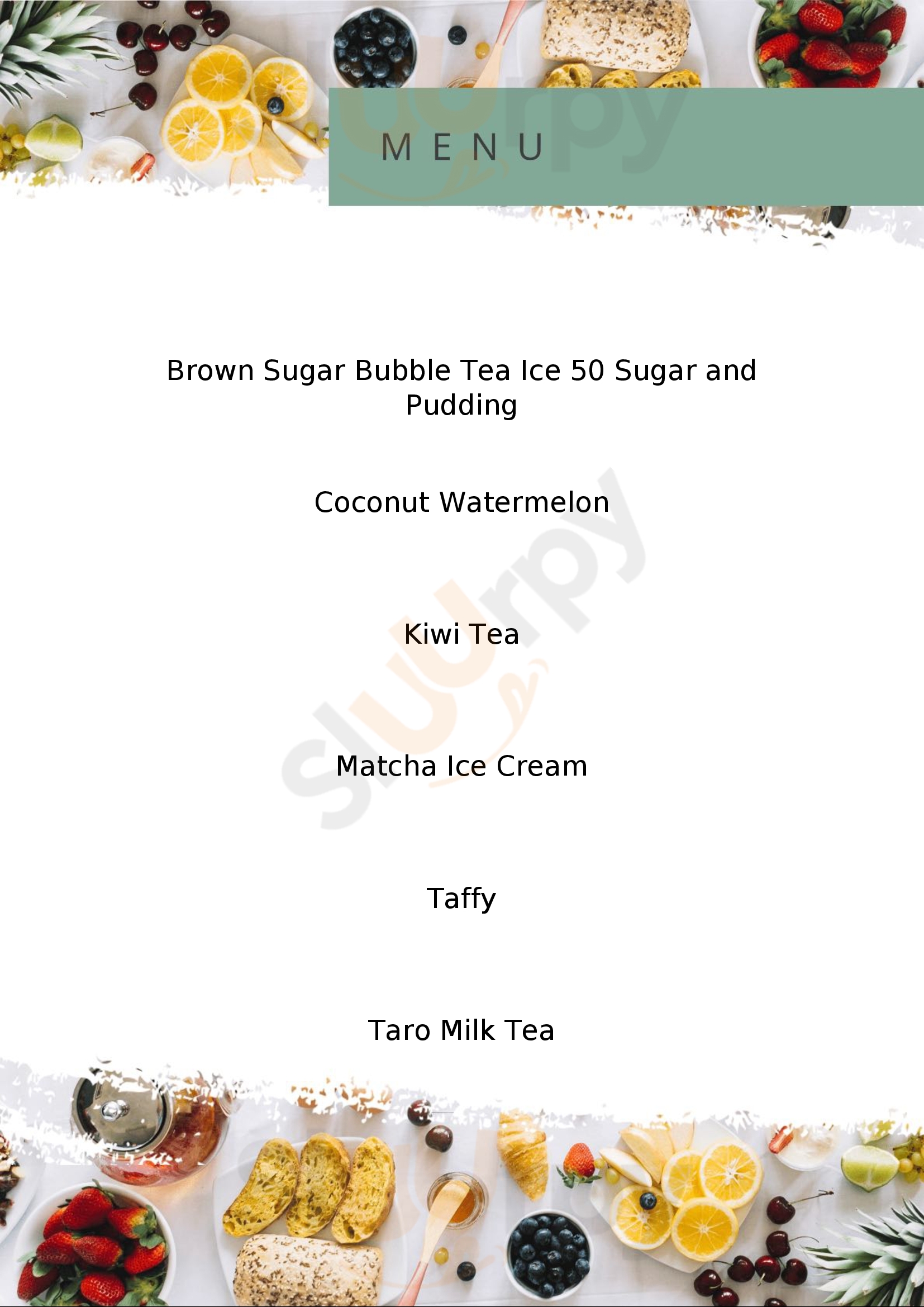 Jiangtea Sheffield Menu - 1