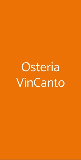 Osteria Vincanto, Montemarano