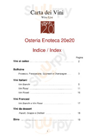 20e20 Osteria Enoteca, Roma