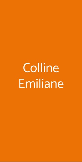 Colline Emiliane, Roma