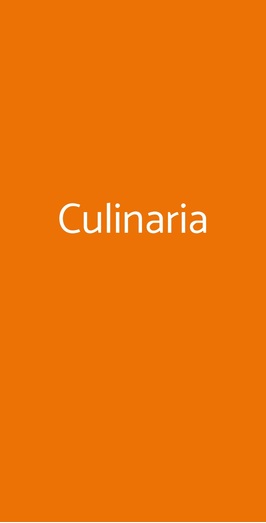 Culinaria, Roma