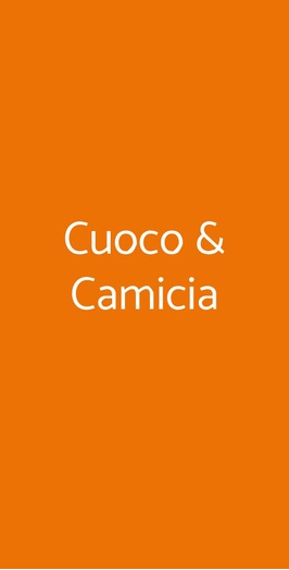 Cuoco & Camicia, Roma