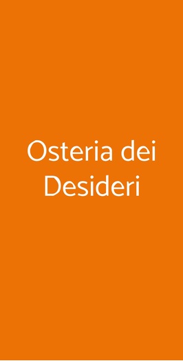 Osteria Dei Desideri, Saluzzo