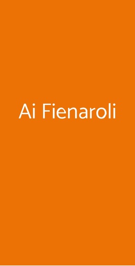 Ai Fienaroli Cucina E Pinsa Wine Bar, Roma