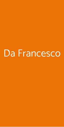 Da Francesco, Roma