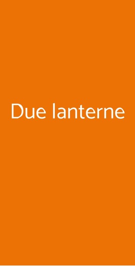 Ristorante Le Due Lanterne, Verduno