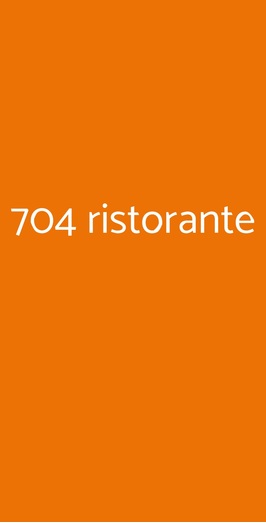 704 Ristorante, Roma