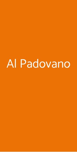 Ristorante Al Padovano, Roma