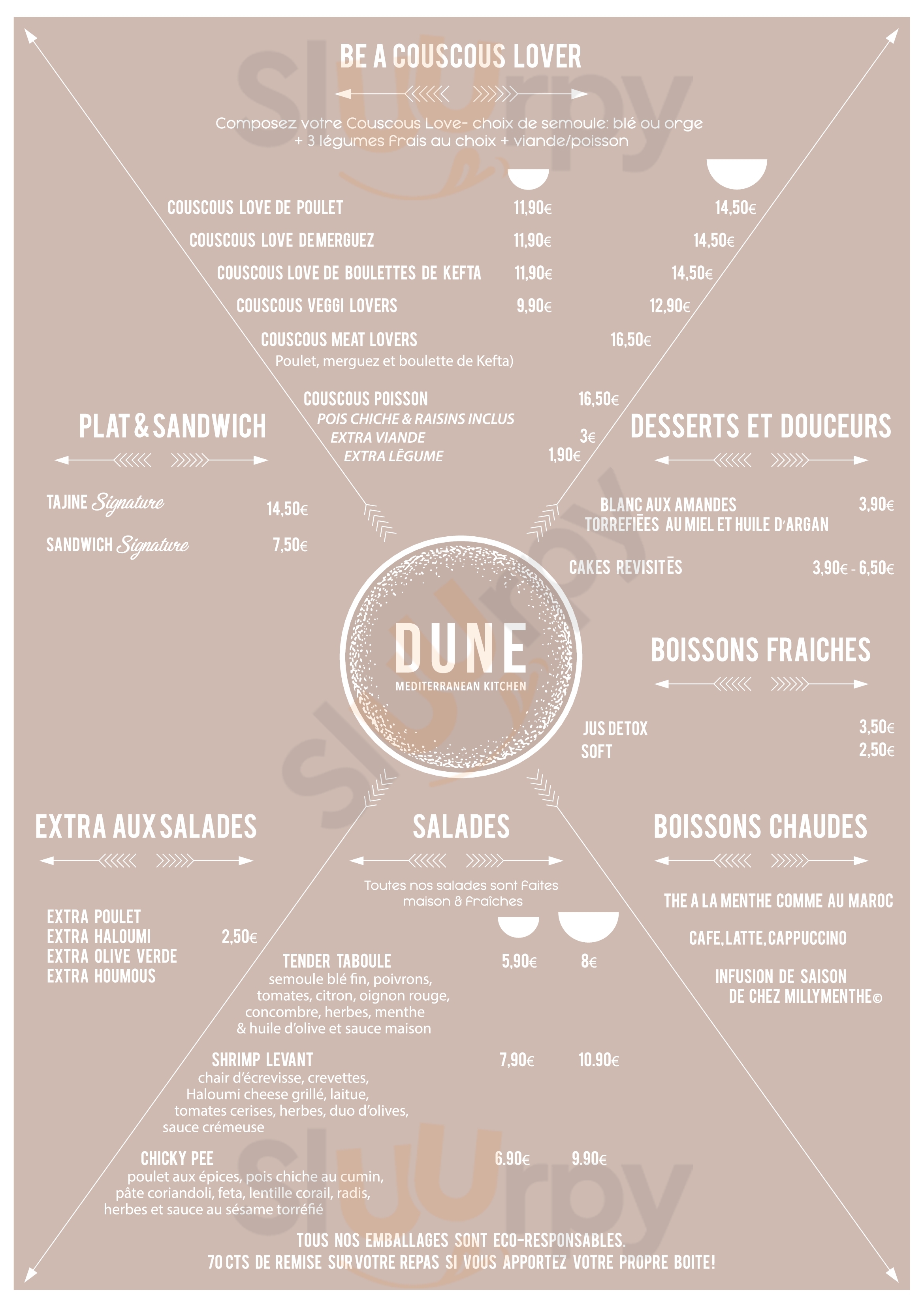 Dune - Mediterranean Kitchen Luxembourg Menu - 1