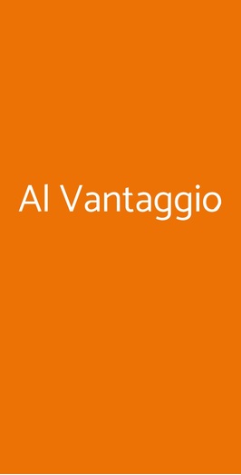 Al Vantaggio, Roma