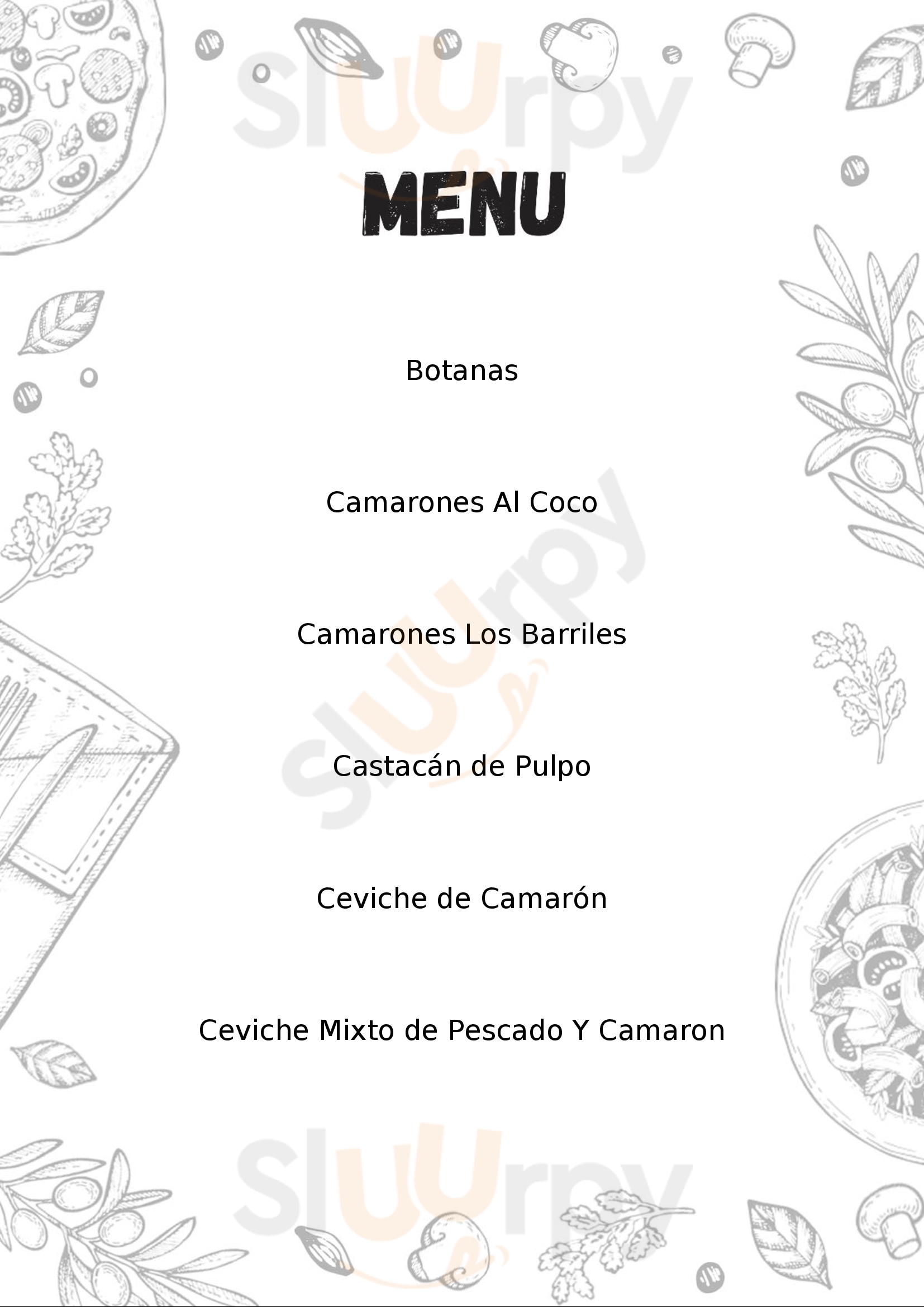 Los Barriles Chicxulub Puerto Menu - 1