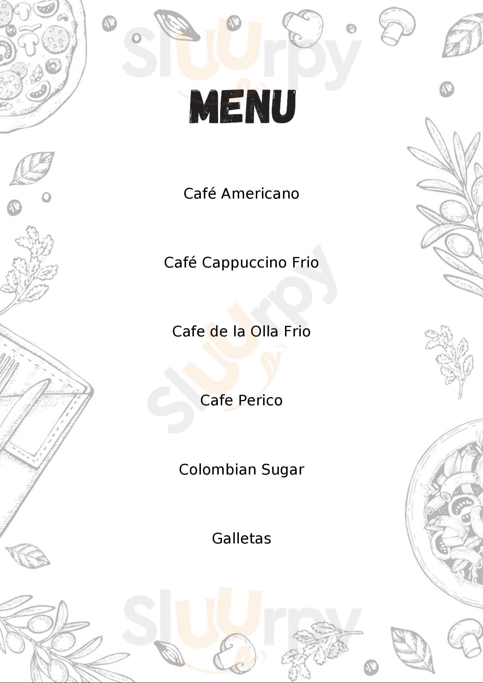 Cafe De La Fonda Tijuana Menu - 1
