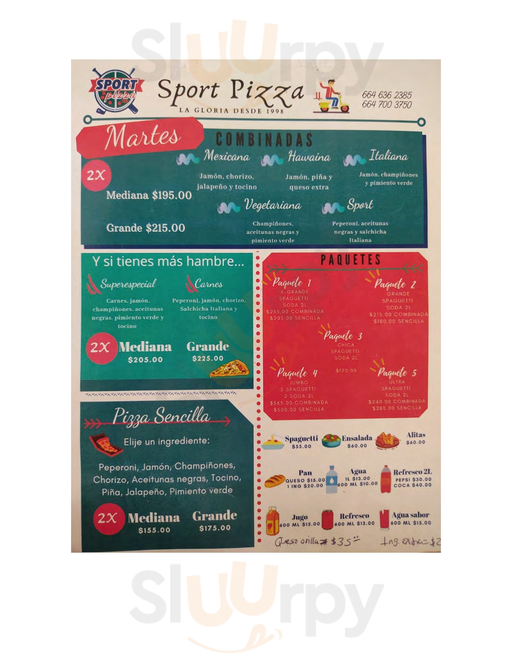 Sport Pizza La Joya Menu - 1
