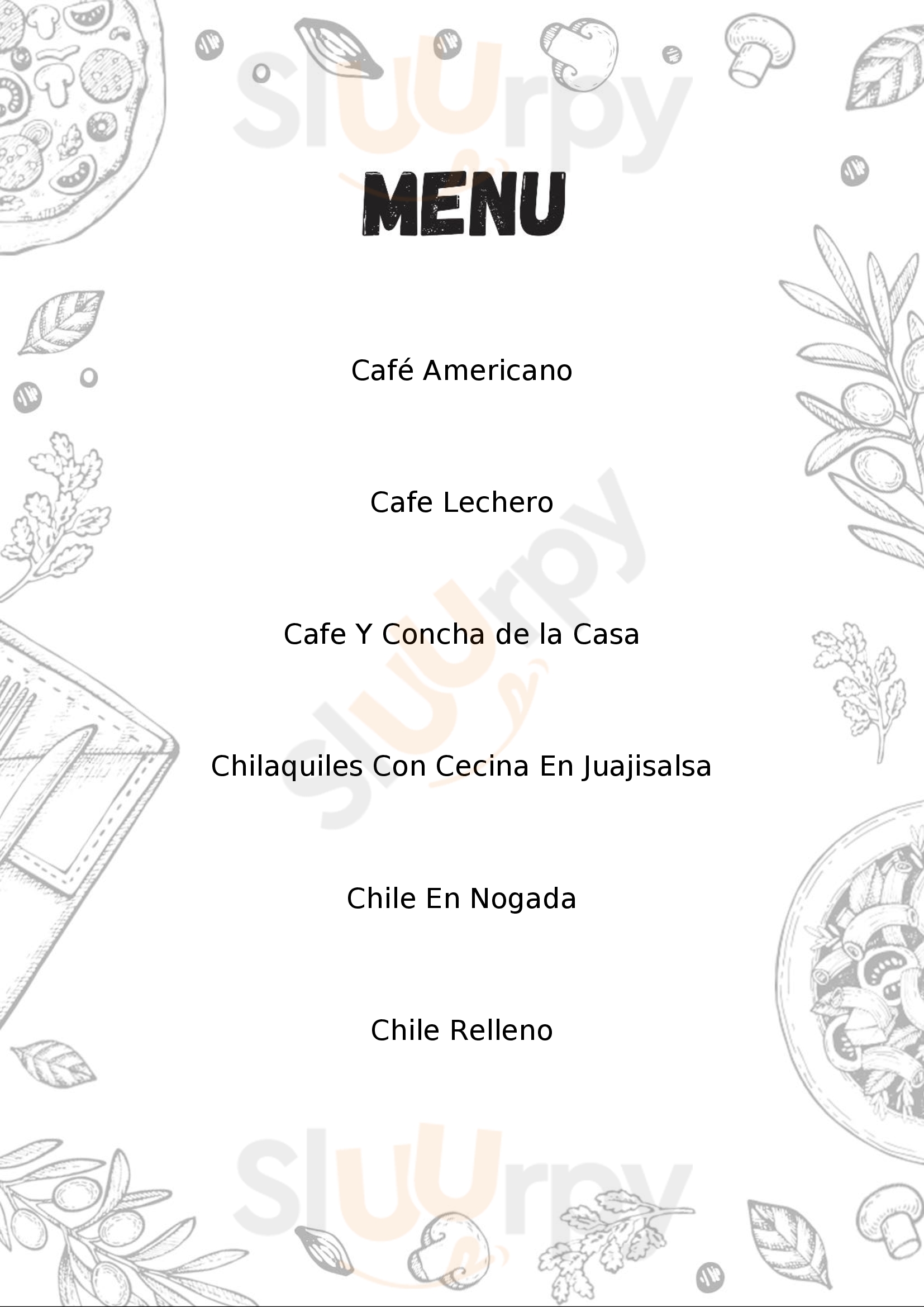 Cafe Nader Bonampak Cancún Menu - 1