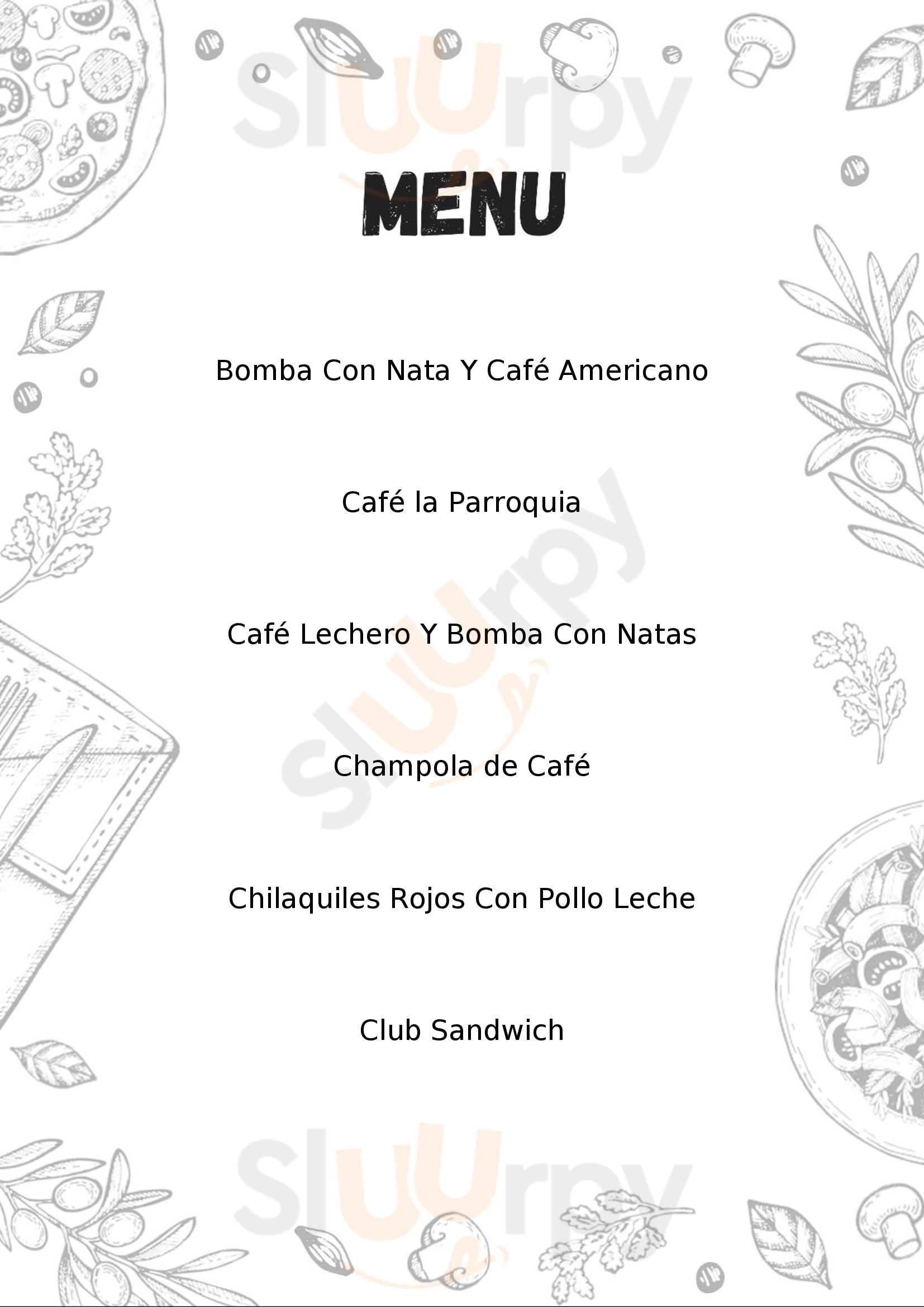 Gran Cafe De La Parroquia Veracruz Menu - 1