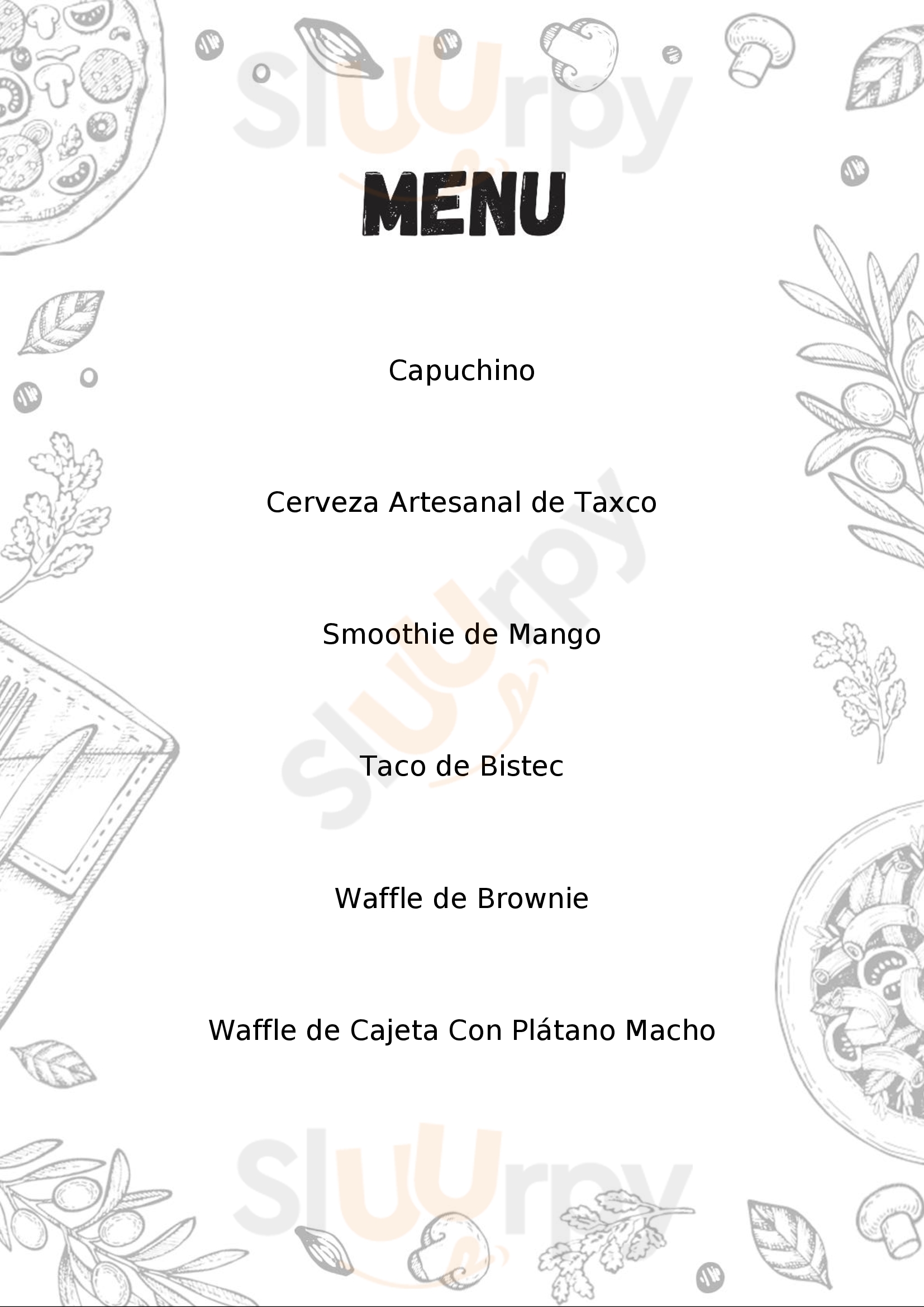 The Waffie Store Taxco Menu - 1