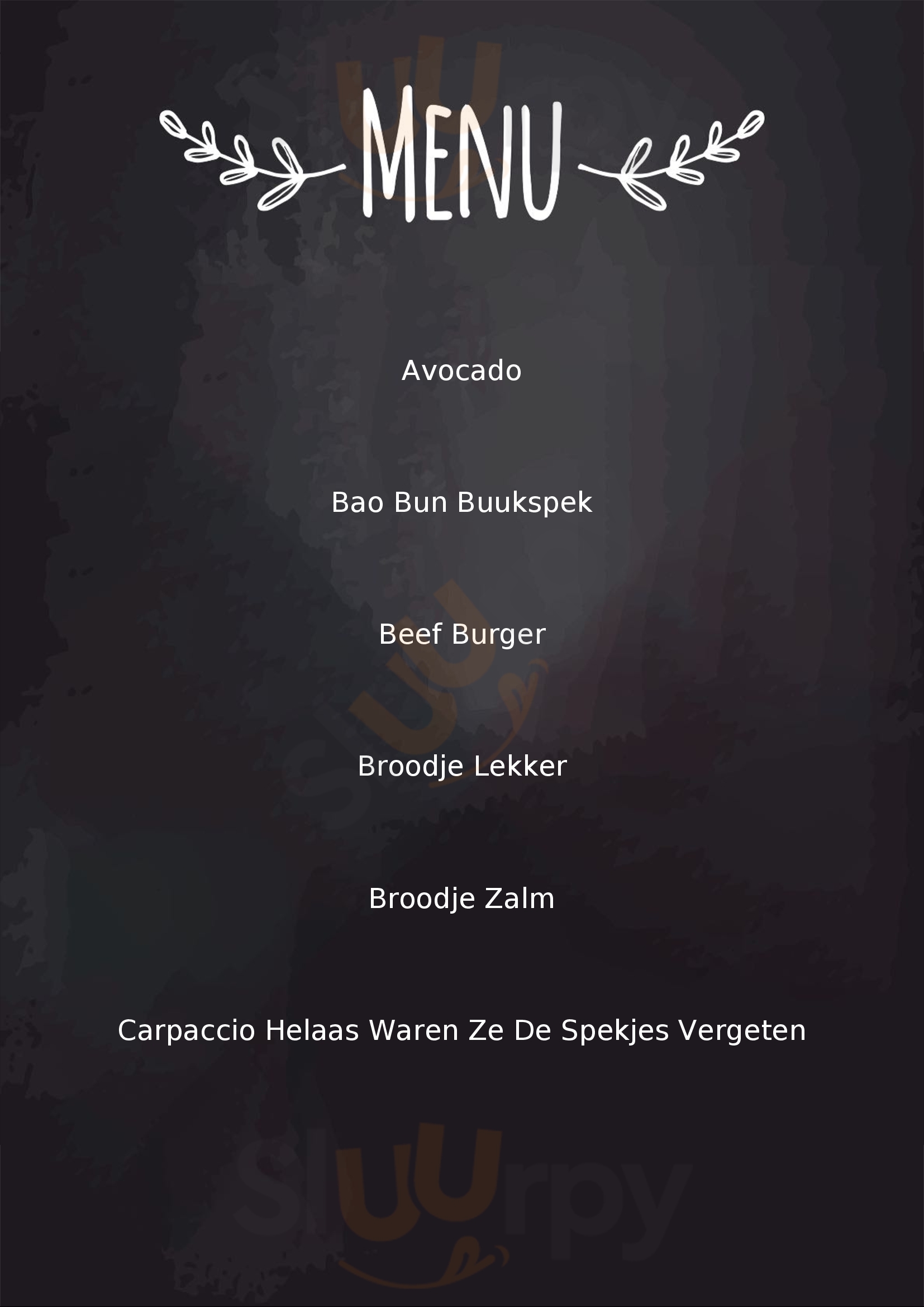 Wp Foodbar Rotterdam Menu - 1
