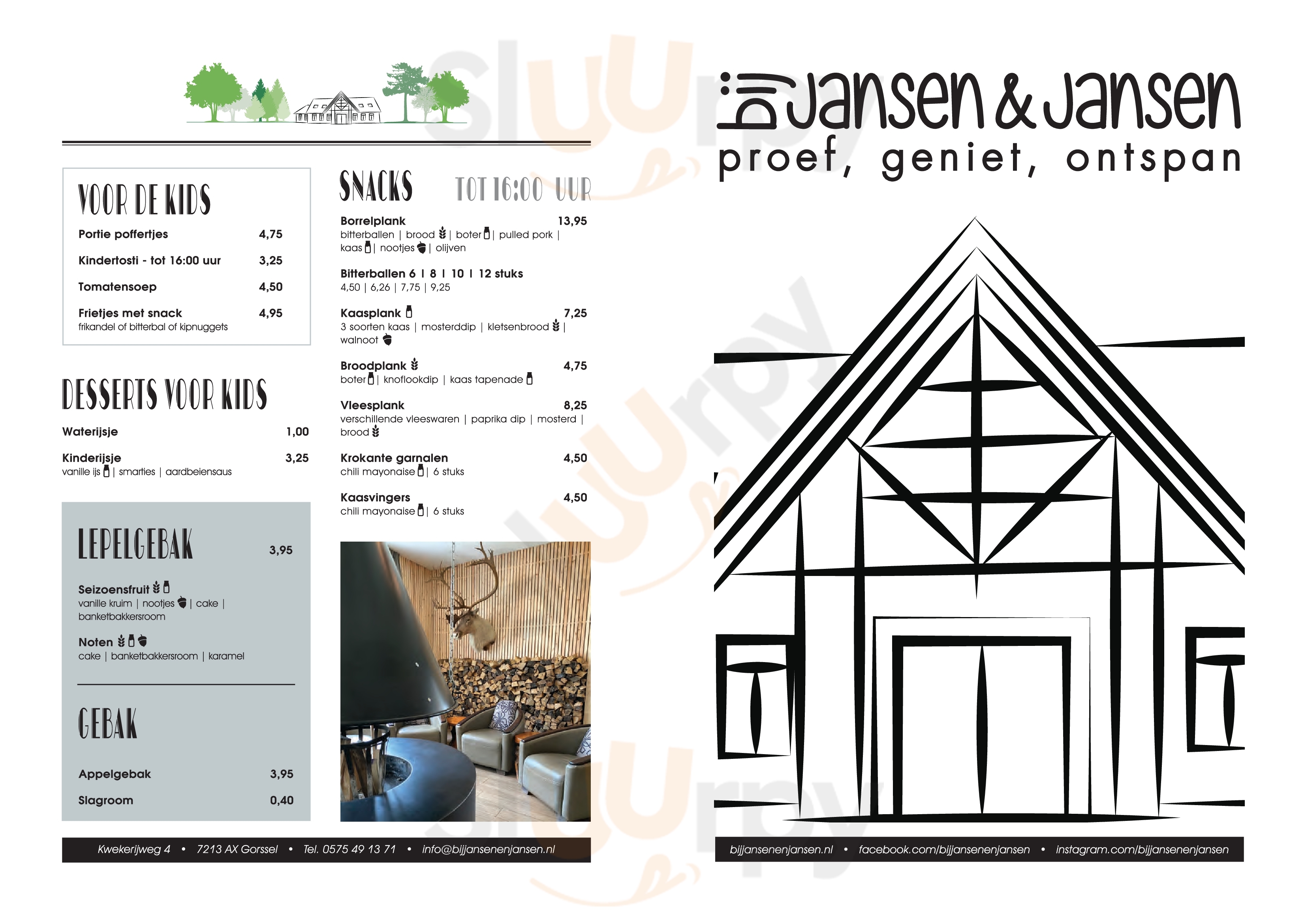 Bij Jansen & Jansen Familierestaurant Gorssel Menu - 1