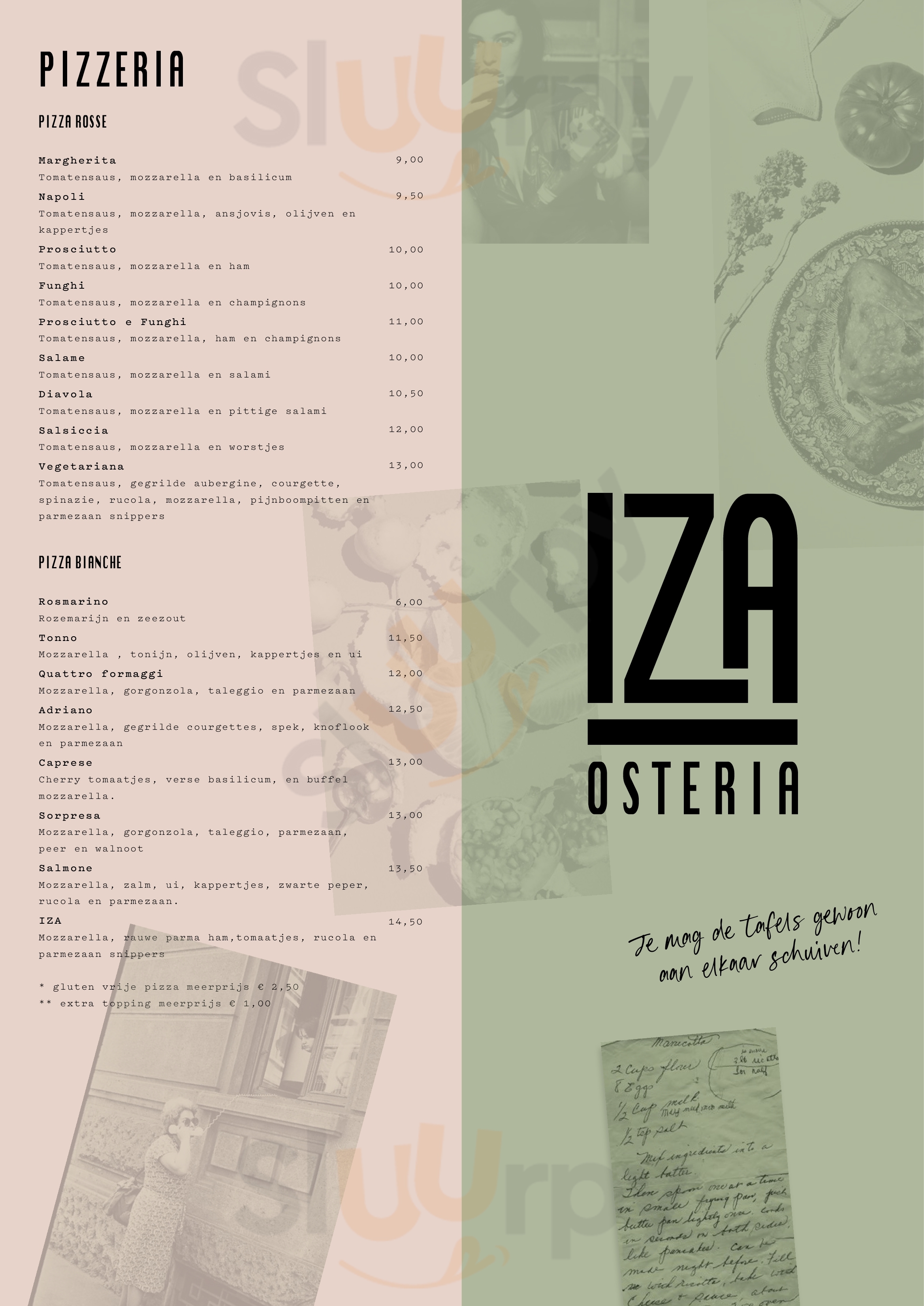 Iza Osteria & Pizzeria Hellevoetsluis Menu - 1