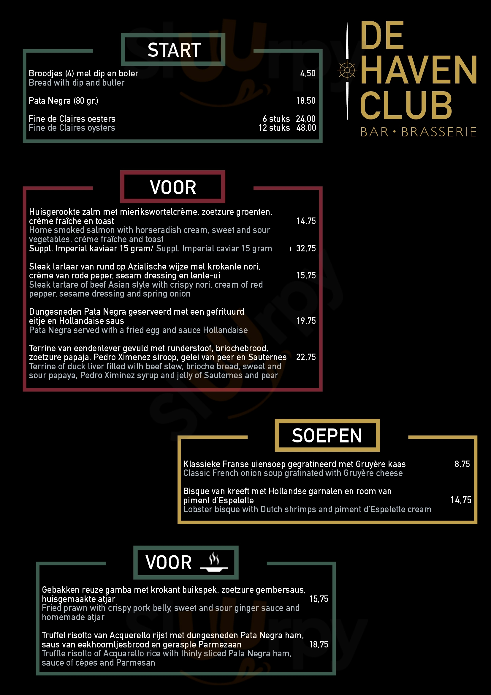 De Haven Club Oud-Loosdrecht Menu - 1