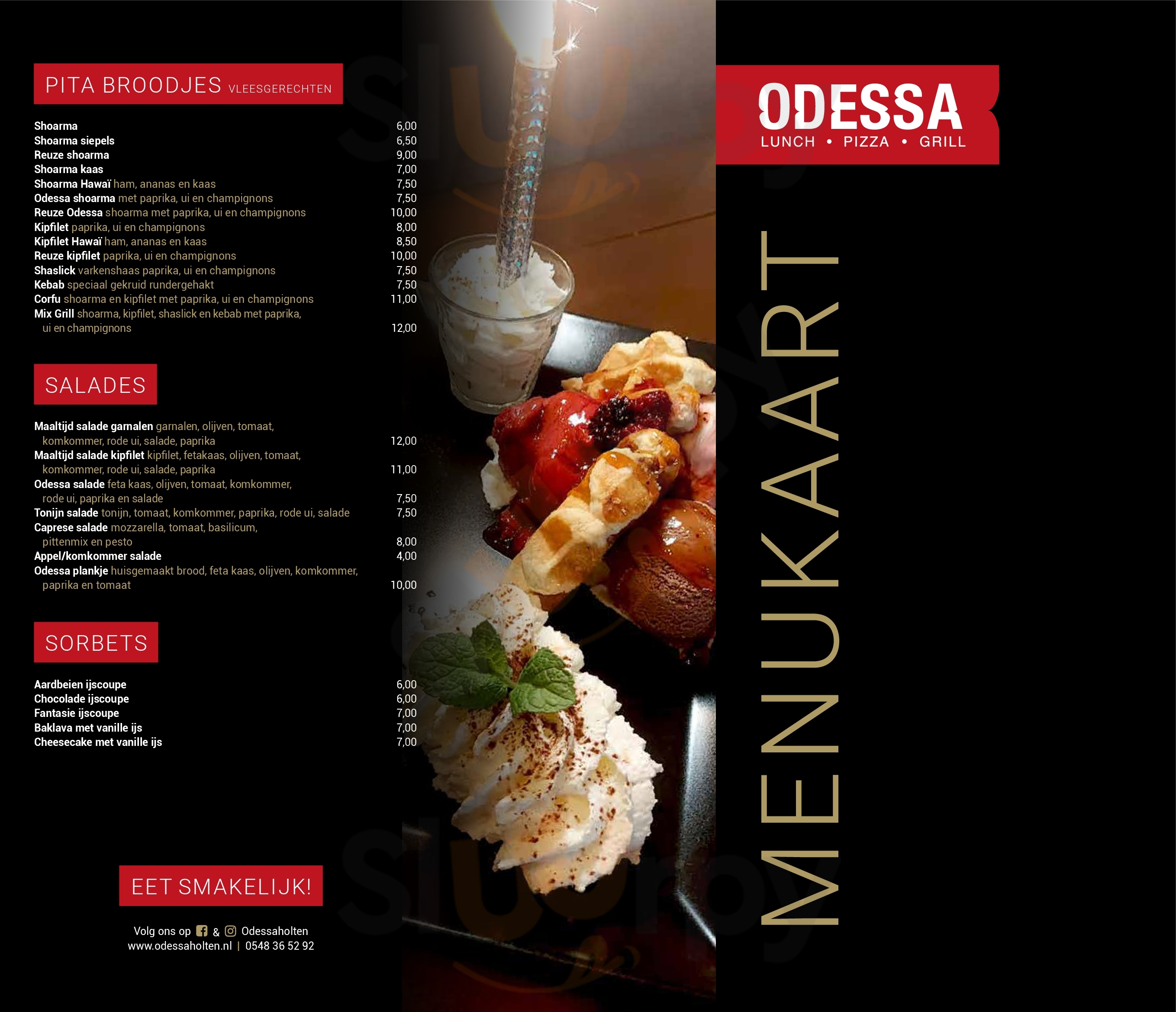 Restaurant Odessa Holten Menu - 1