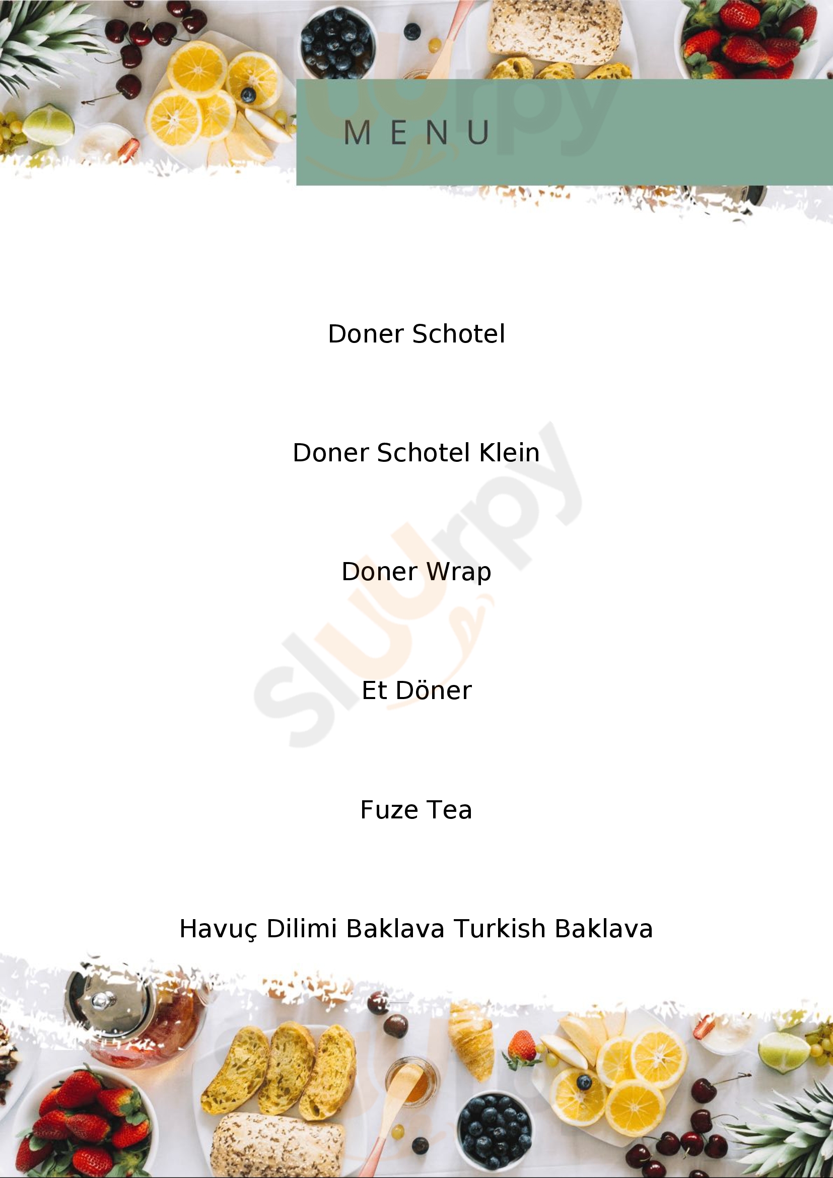 Atilla Turkish Food Amsterdam Menu - 1