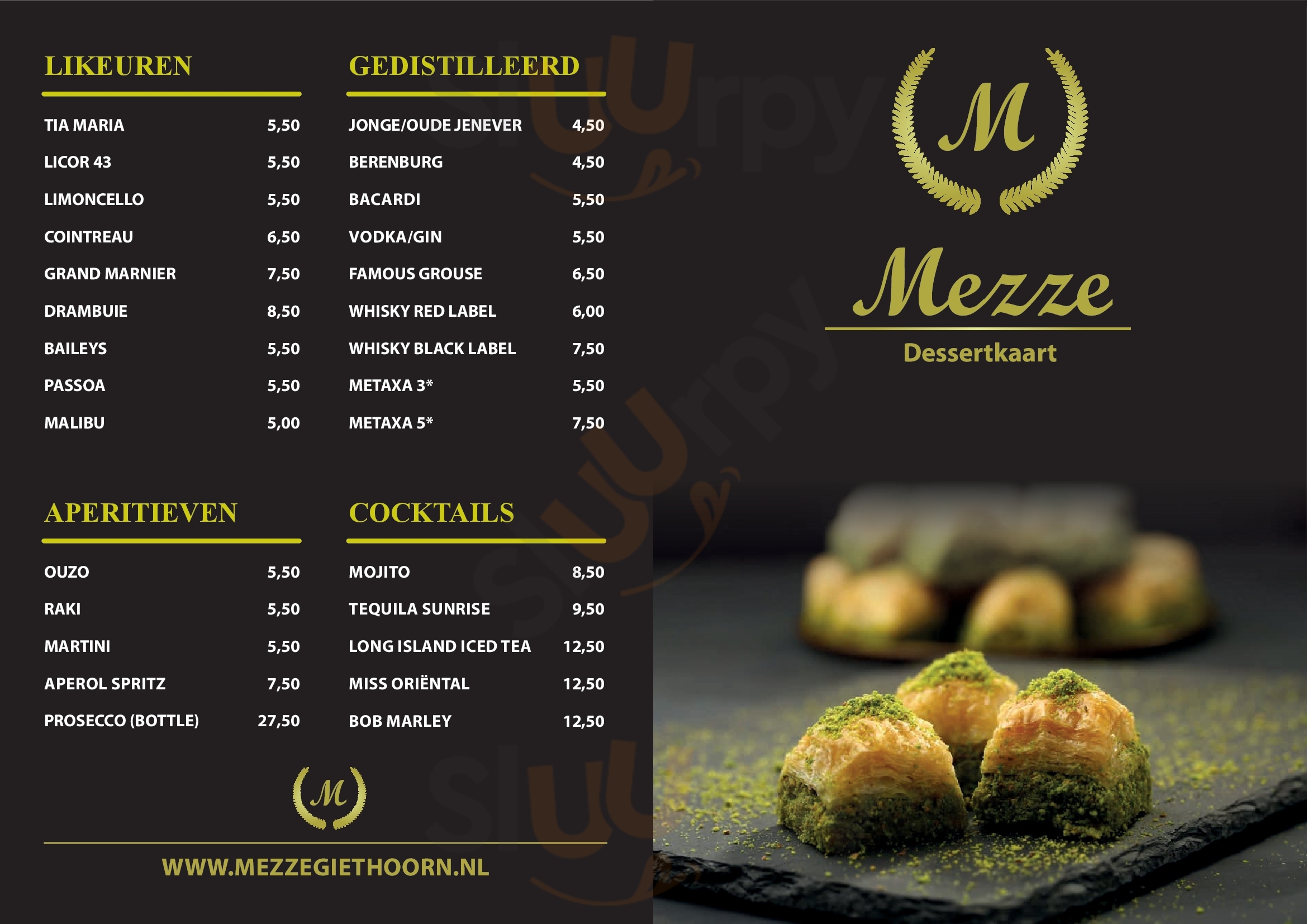 Mezze Seafood & Grill Giethoorn Menu - 1