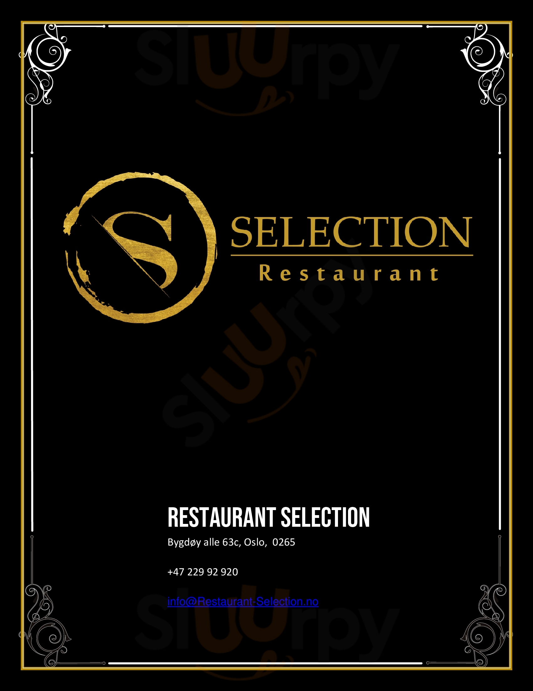 Restaurant Selection Oslo Menu - 1