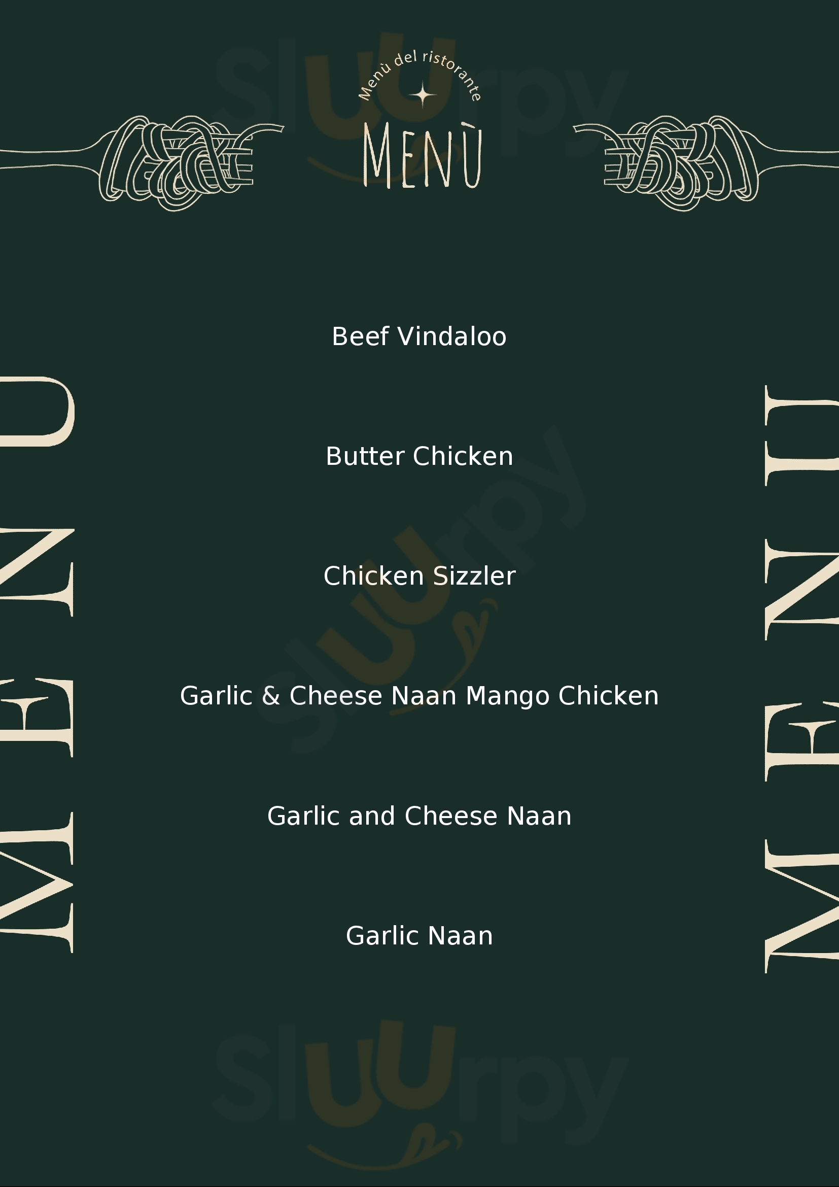 Namaste Bharat Authentic Indian Cuisine Palmerston North Menu - 1